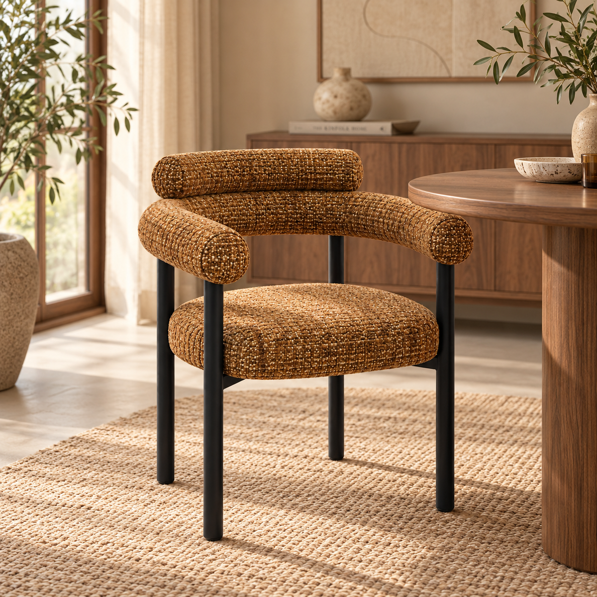 Stoel Aiko weave copper