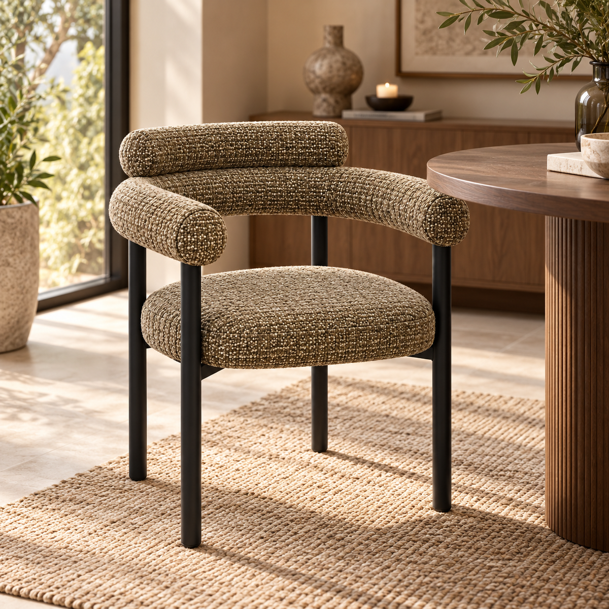 Stoel Aiko weave moss