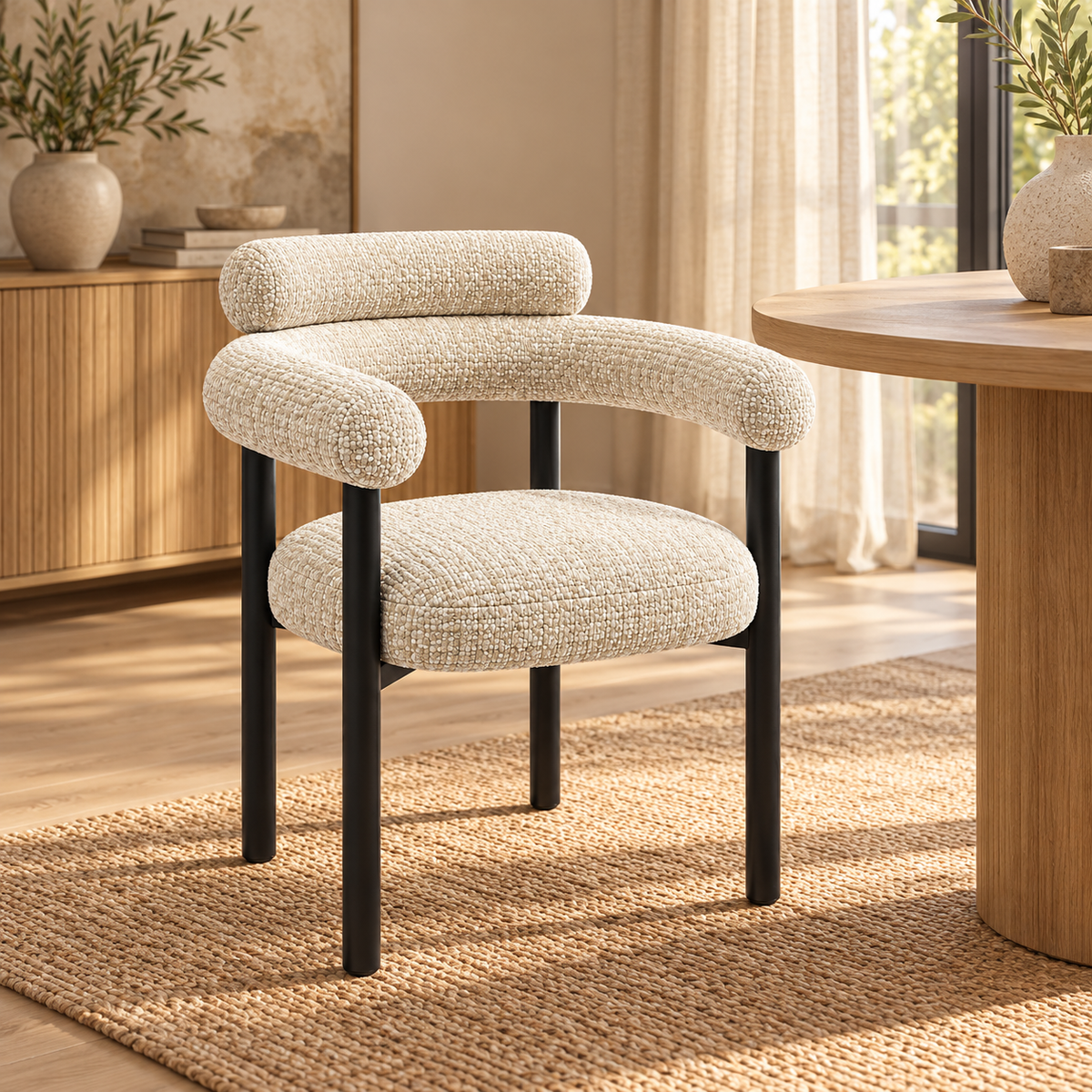 Stoel Aiko weave naturel