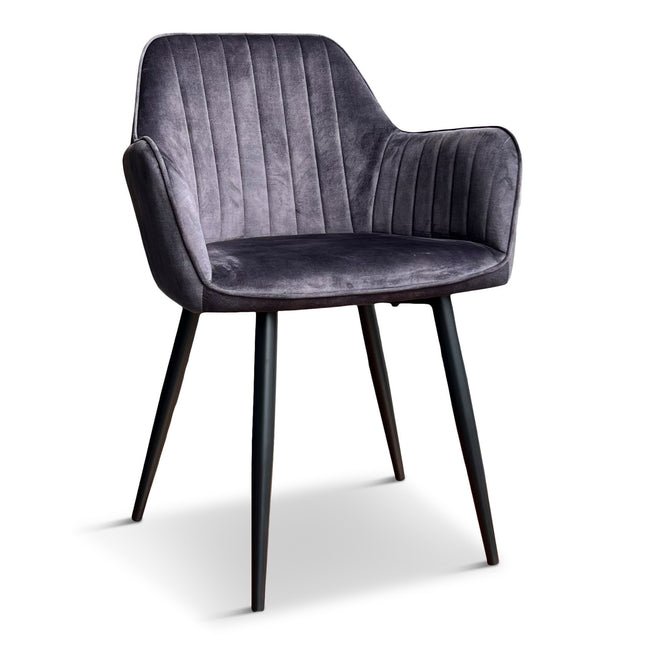 Eetkamerstoel Benjamin Velvet Antraciet