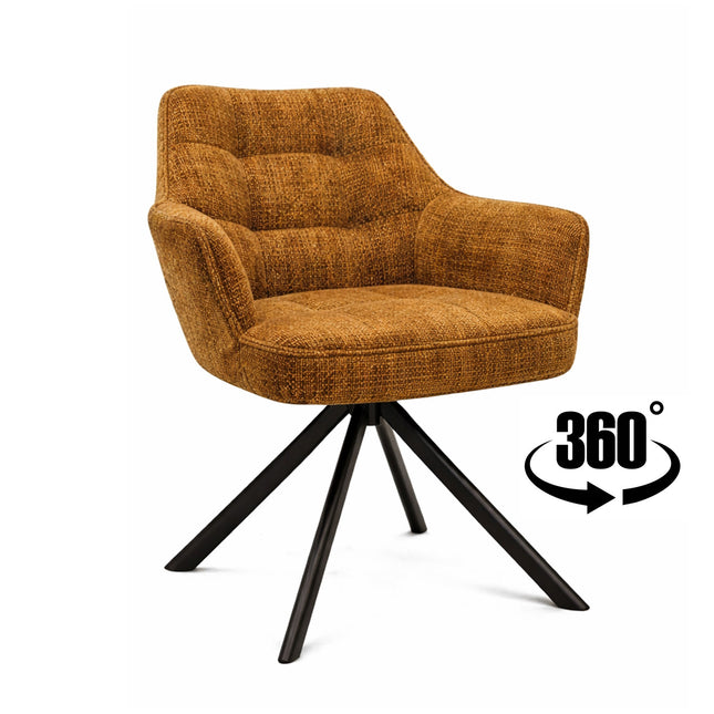 Eetkamerstoel Moreno Weave Copper
