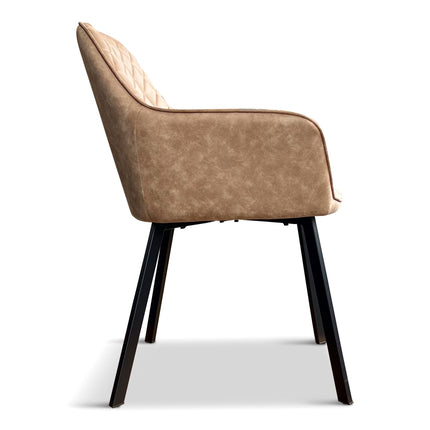 Eetkamerstoel Kansas Misty Light Brown