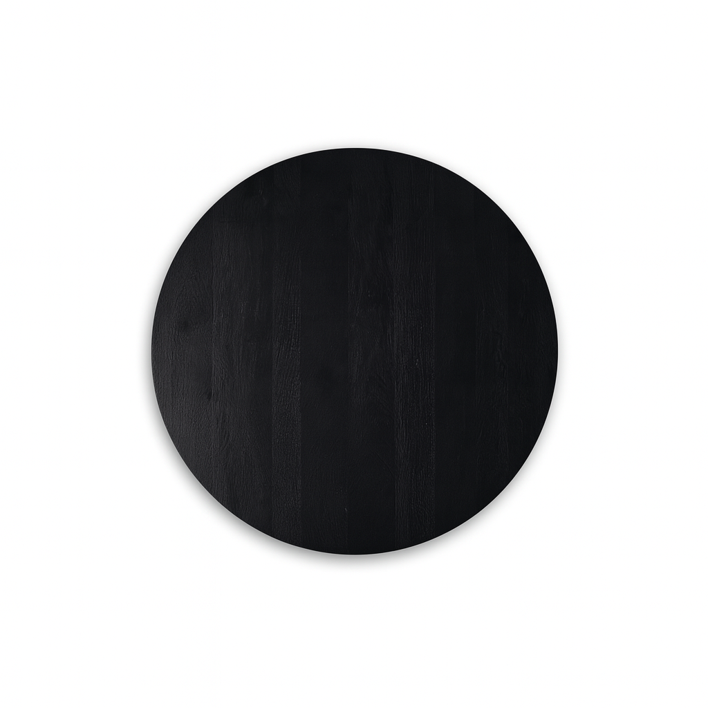 Eettafel Oscar Rond Ø130cm Mango Zwart