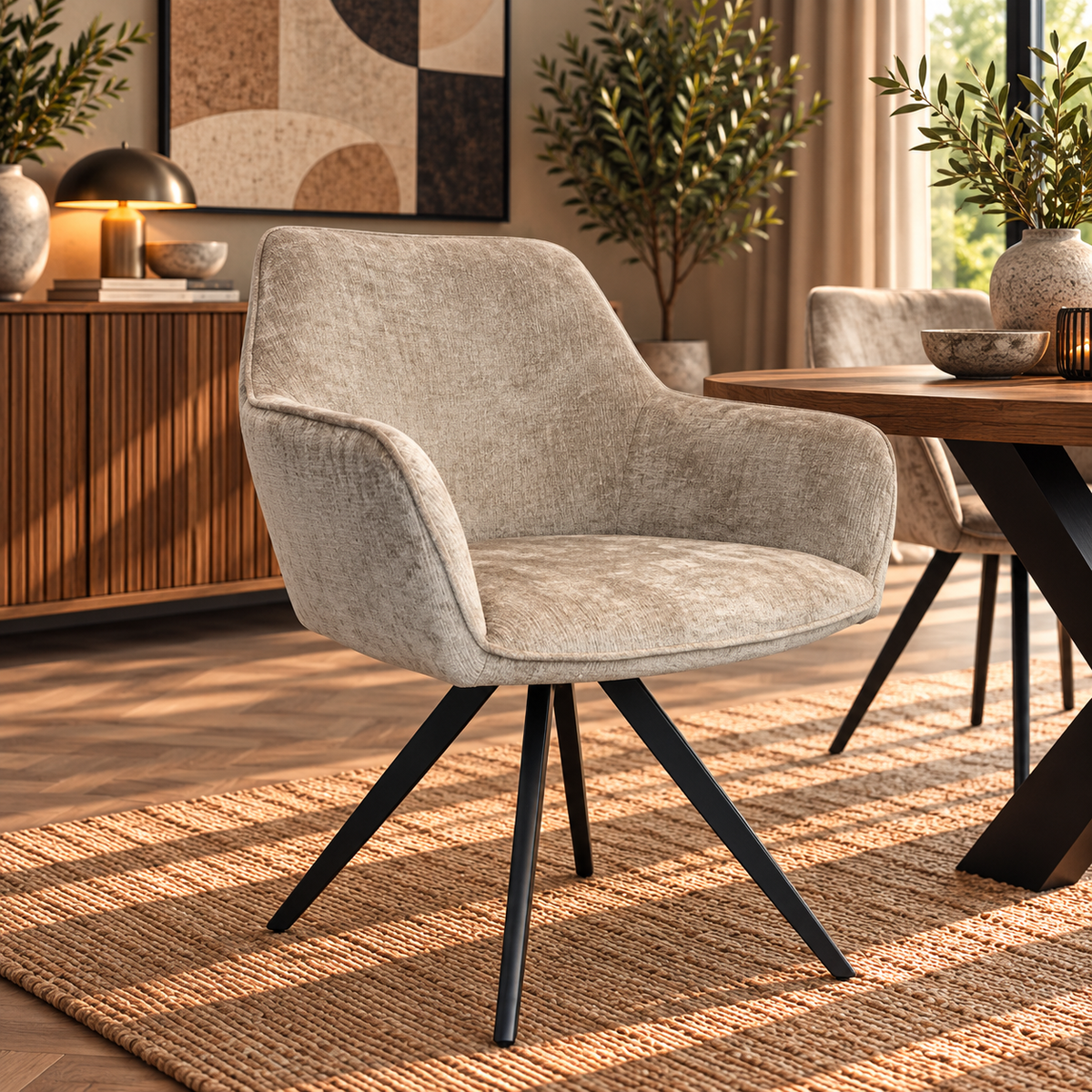 Eetkamerstoel Dallas Fuse Beige