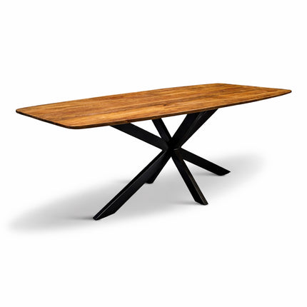 Eettafel Deens Ovaal Elise 150x80cm Mango Honey brown