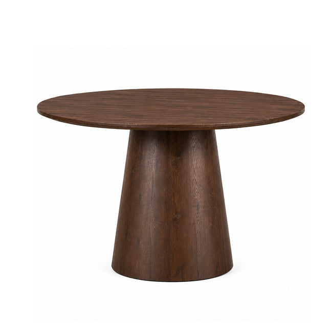Eettafel Aksel Rond Ø160cm / Iconic base mango walnoot