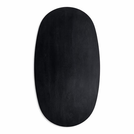 Eettafel Deens Ovaal Björn 150x90cm Mango Zwart
