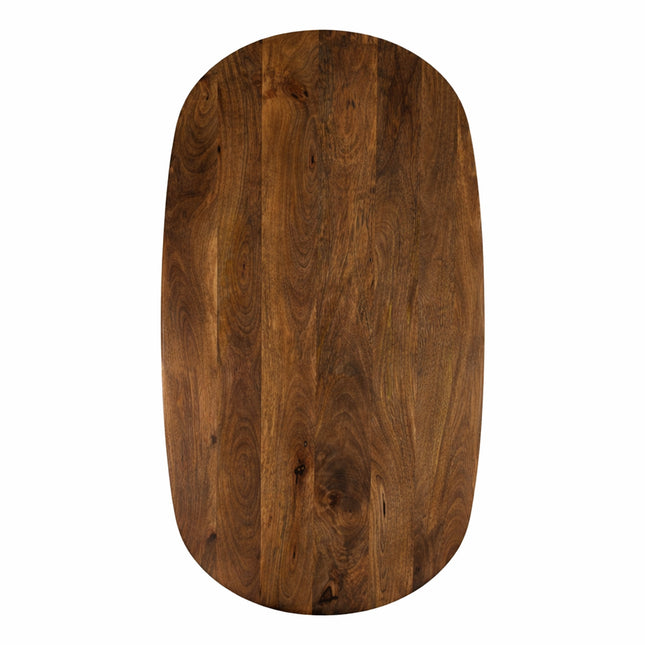 Eettafel Deens Ovaal Björn 150x90cm Mango Walnoot