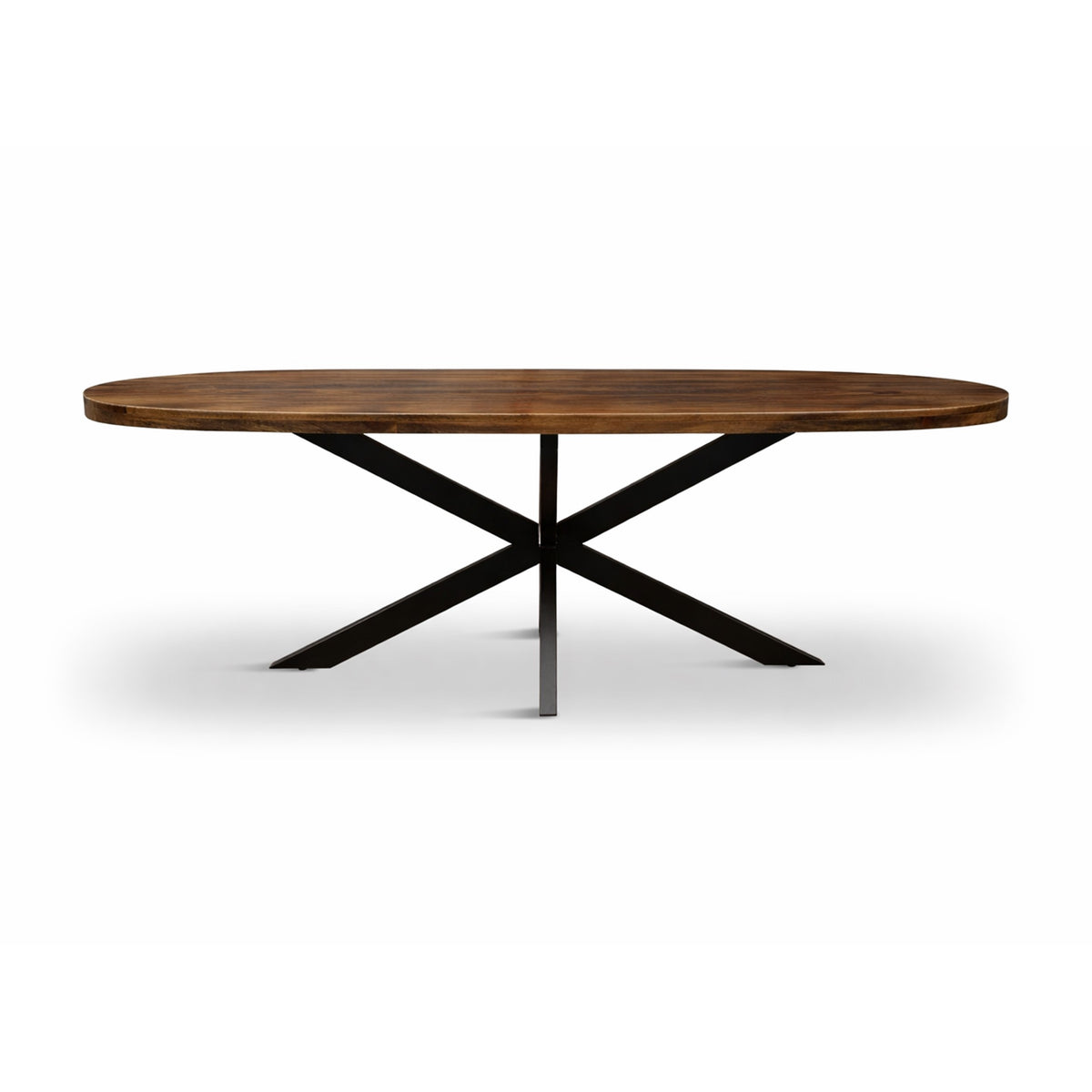 Eettafel Deens Ovaal Björn 170x90cm Mango Walnoot
