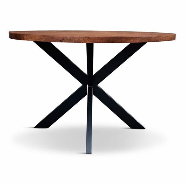 Eettafel Oscar Rond Ø100cm Mango Walnoot