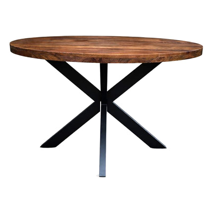 Eettafel Oscar Rond Ø100cm Mango Walnoot