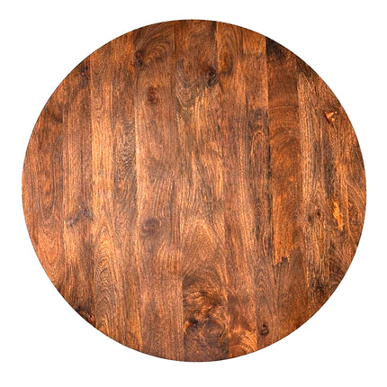 Eettafel Oscar Rond Ø100cm Mango Walnoot