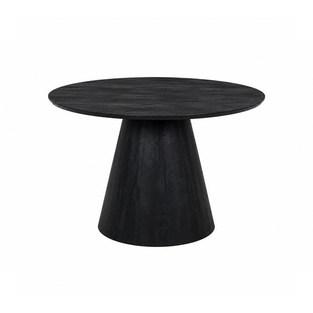 Eettafel Aksel Rond Ø120cm / Iconic base mango black