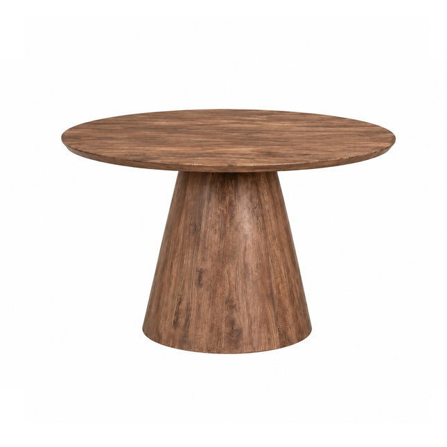 Eettafel Aksel Rond Ø120cm / Iconic base mango walnoot