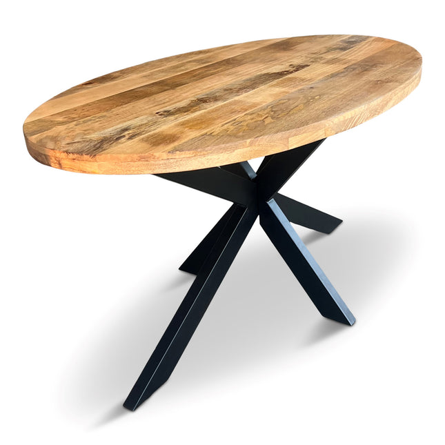 Eettafel Silvia Ovaal 150x90cm Mango Naturel