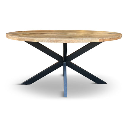 Eettafel Silvia Ovaal 150x90cm Mango Naturel