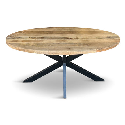 Eettafel Silvia Ovaal 150x90cm Mango Naturel