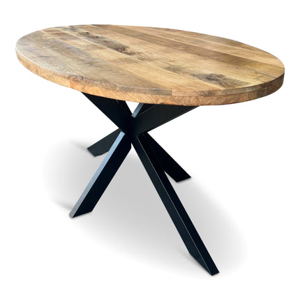 Eettafel Silvia Ovaal 150x90cm Mango Naturel