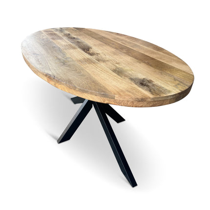 Eettafel Silvia Ovaal 150x90cm Mango Naturel