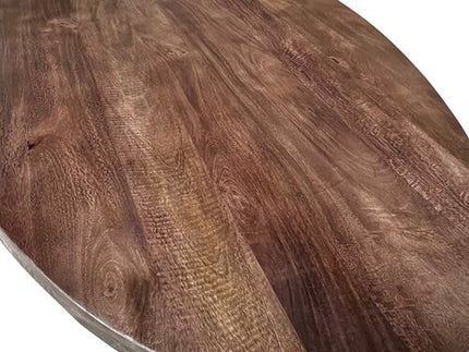 Eettafel Silvia Ovaal 150x90cm Mango Walnoot Bruin