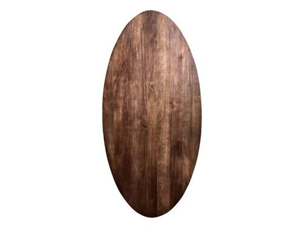 Eettafel Silvia Ovaal 150x90cm Mango Walnoot Bruin