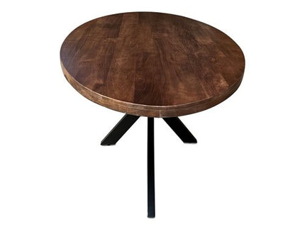 Eettafel Silvia Ovaal 150x90cm Mango Walnoot Bruin