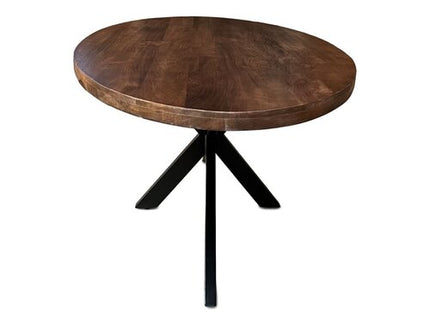 Eettafel Silvia Ovaal 150x90cm Mango Walnoot Bruin