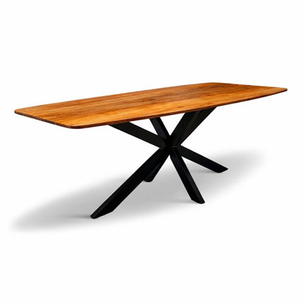 Eettafel Deens Ovaal Elise 200x100cm Mango Honey brown