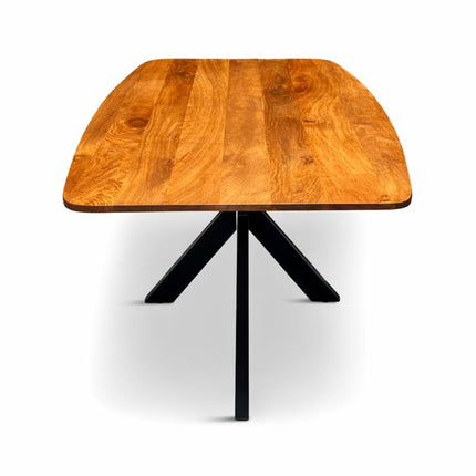Eettafel Deens Ovaal Elise 200x100cm Mango Honey brown