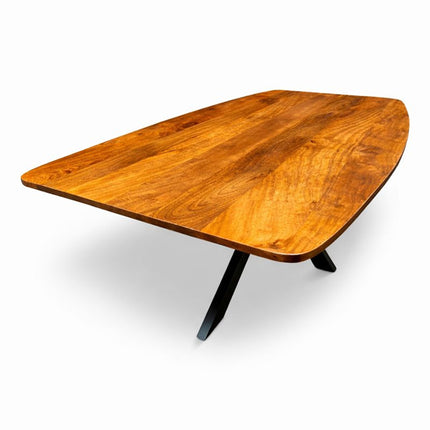 Eettafel Deens Ovaal Elise 200x100cm Mango Honey brown