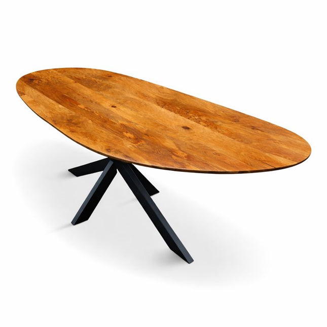 Eettafel Eva Organisch 160x80cm Mango Honey brown