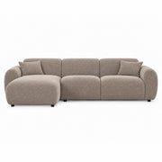 Hoekbank Celeste left line taupe