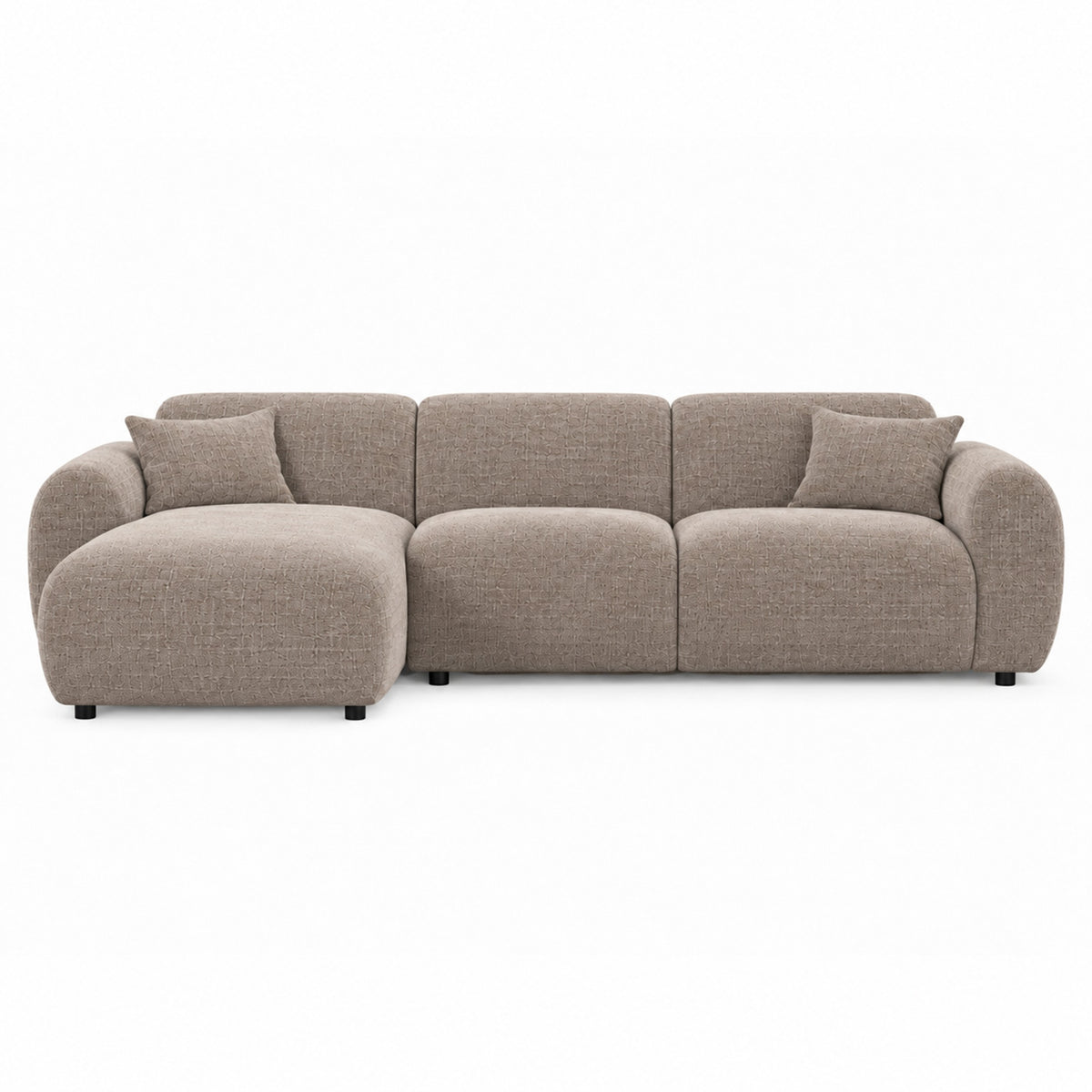 Hoekbank Celeste left line taupe
