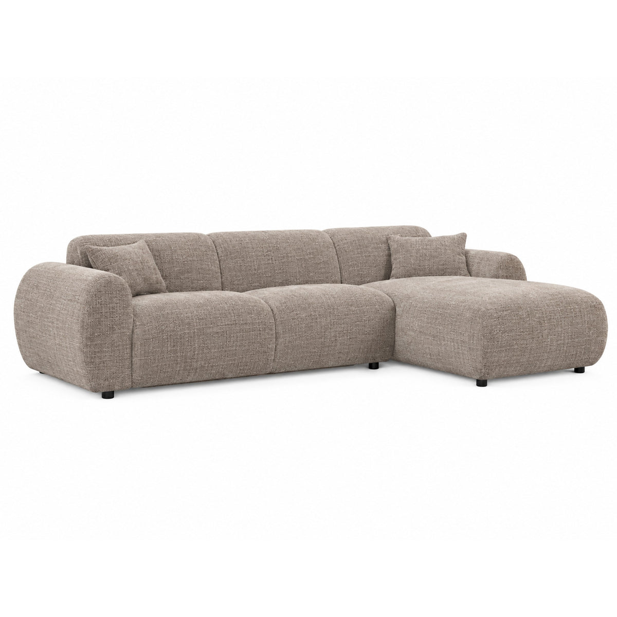 Hoekbank Celeste right line taupe