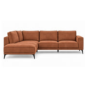 Hoekbank West misty cognac left