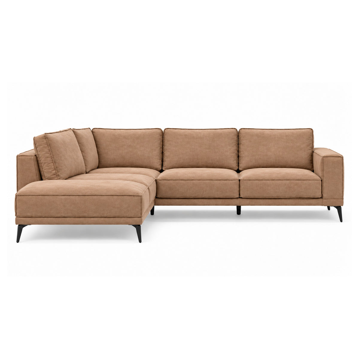 Hoekbank West misty light brown left