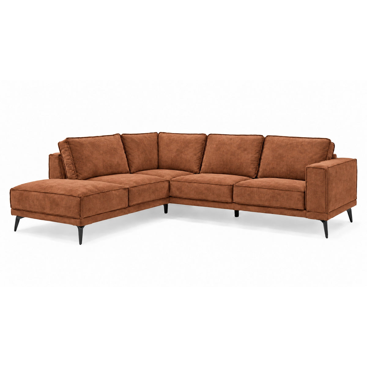 Hoekbank West misty cognac left