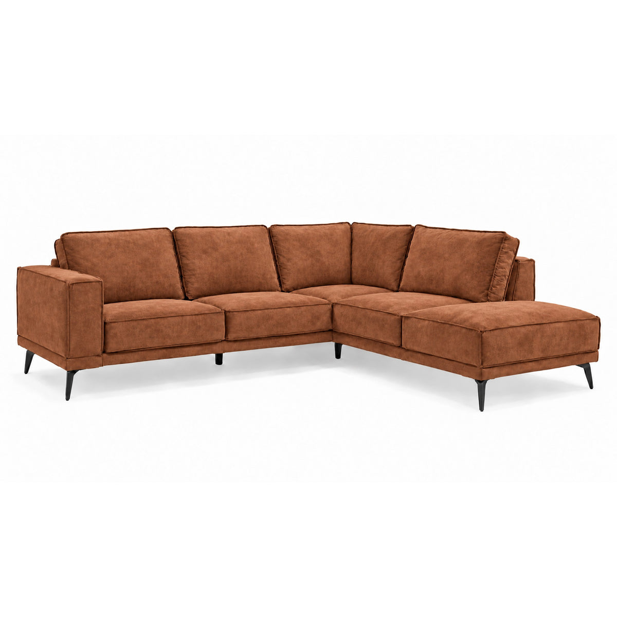Hoekbank West misty cognac right