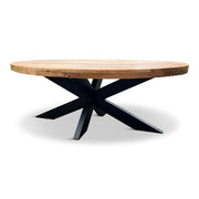 Salontafel Silvia Ovaal 140x80cm Mango Naturel