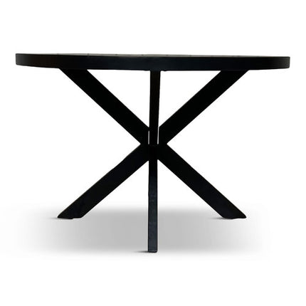 Eettafel Oscar Rond Ø100cm Mango Zwart