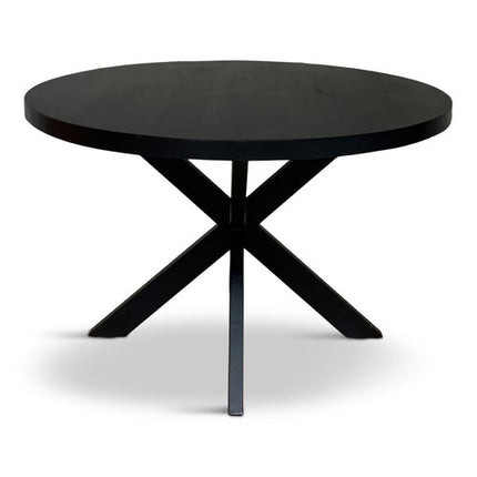 Eettafel Oscar Rond Ø100cm Mango Zwart