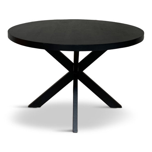 Eettafel Oscar Rond Ø100cm Mango Zwart
