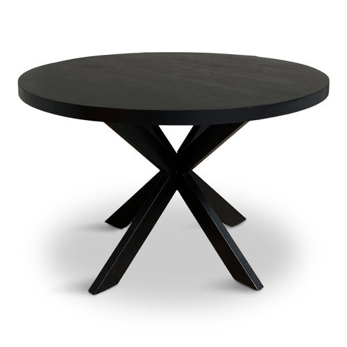 Eettafel Oscar Rond Ø100cm Mango Zwart