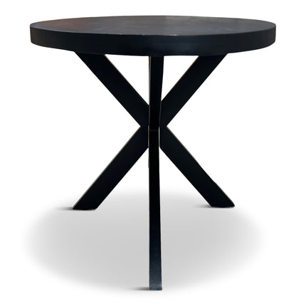 Eettafel Silvia Ovaal 150x90cm Mango Zwart