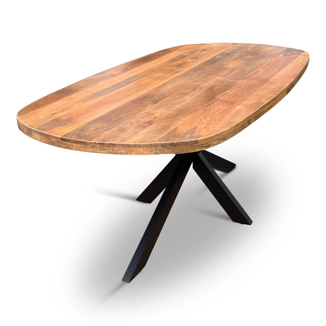 Eettafel Deens Ovaal Björn 150x90cm Mango Naturel