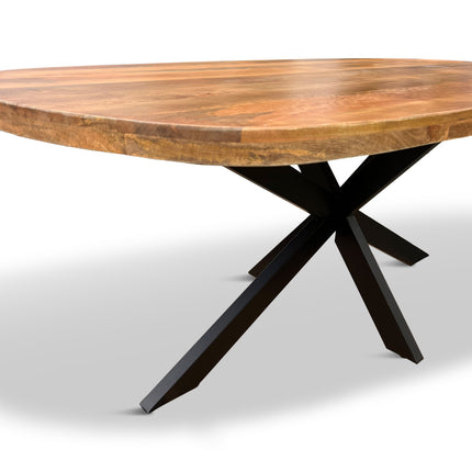 Eettafel Deens Ovaal Björn 190x100cm Mango Naturel