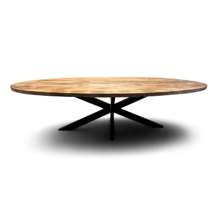 Eettafel Silvia Ovaal 300x120cm Mango Naturel