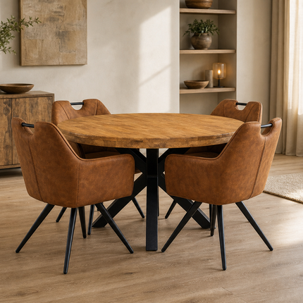 Eetkamerstoel Indiana Misty Cognac