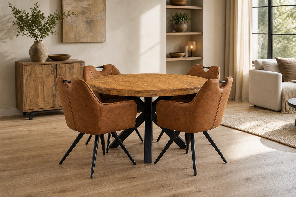 Eetkamerstoel Indiana Misty Cognac