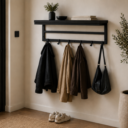 Kapstok Leroy 80cm mango black